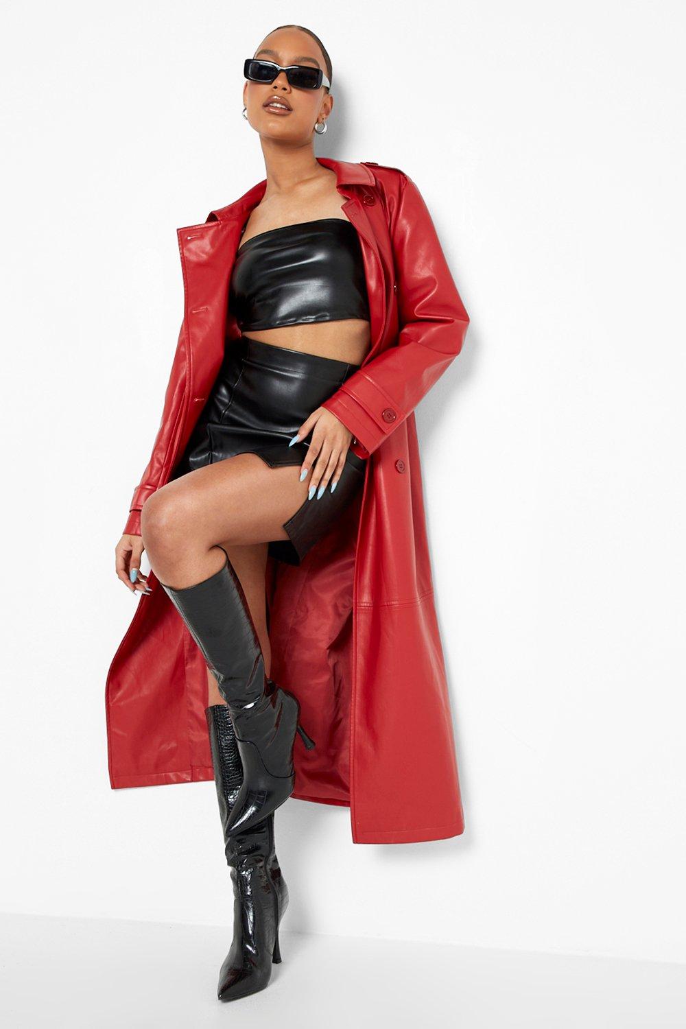 Boohoo on sale red boots