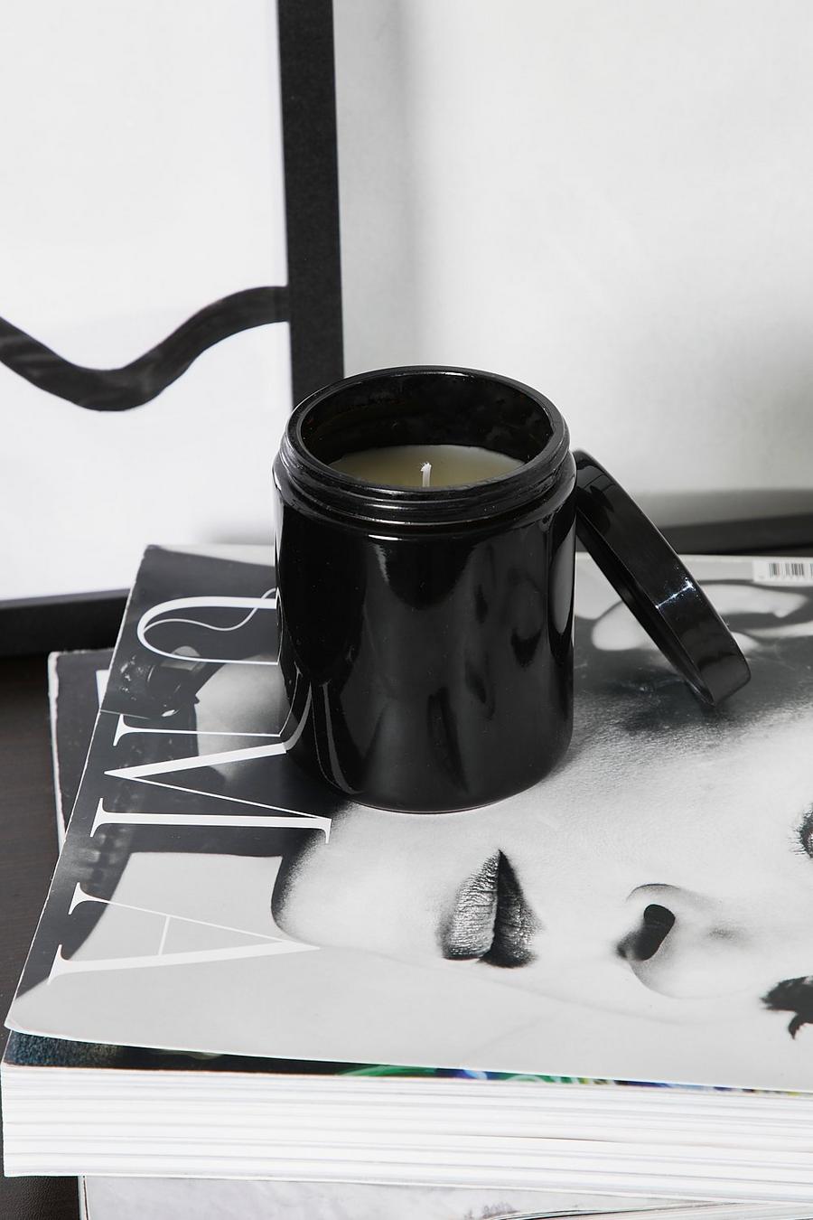 Black Fresh Cotton Scented Jar Candle image number 1