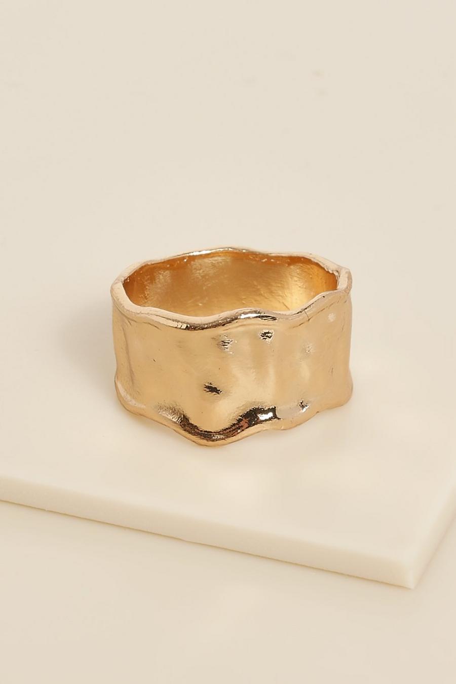 זהב טבעת ממתכת ממוחזרת רקועה image number 1