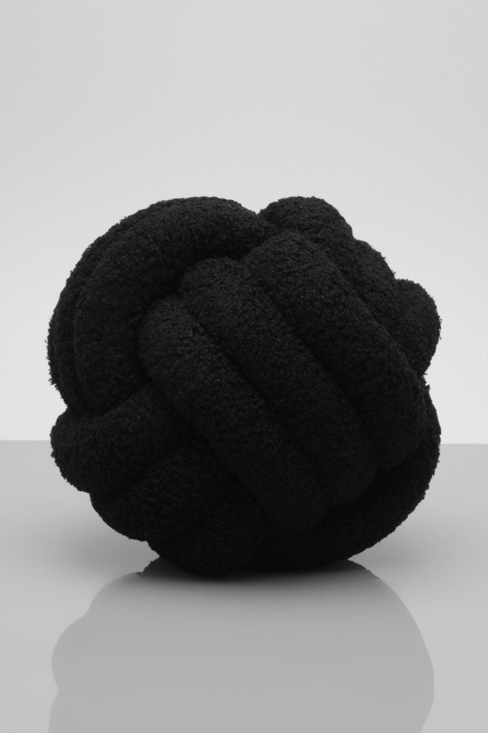 Black 2025 knot cushion