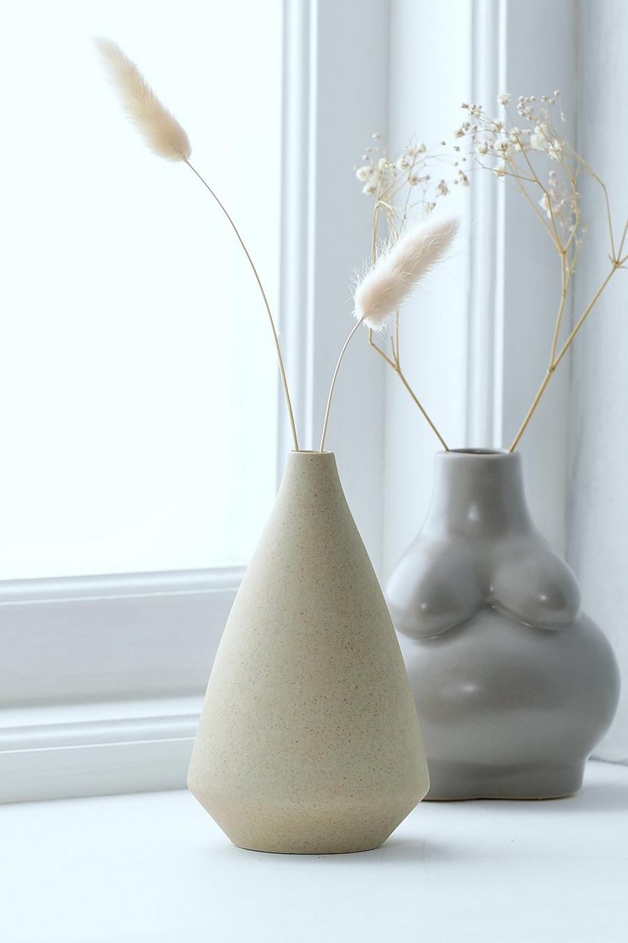 Stone Ceramic Cone Shaped Vase image number 1