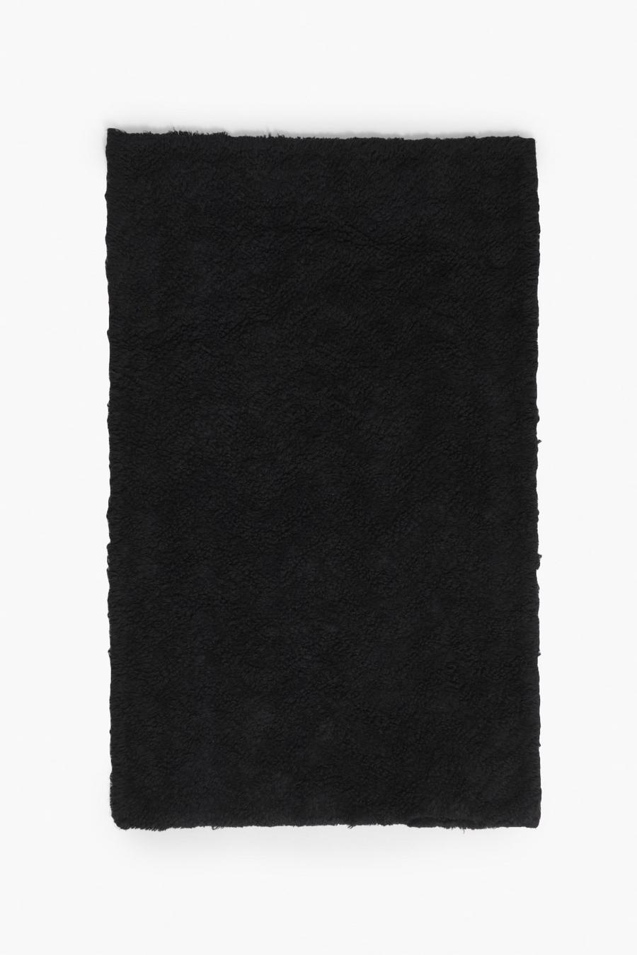 Tapis de bain à motif zigzag, Black schwarz