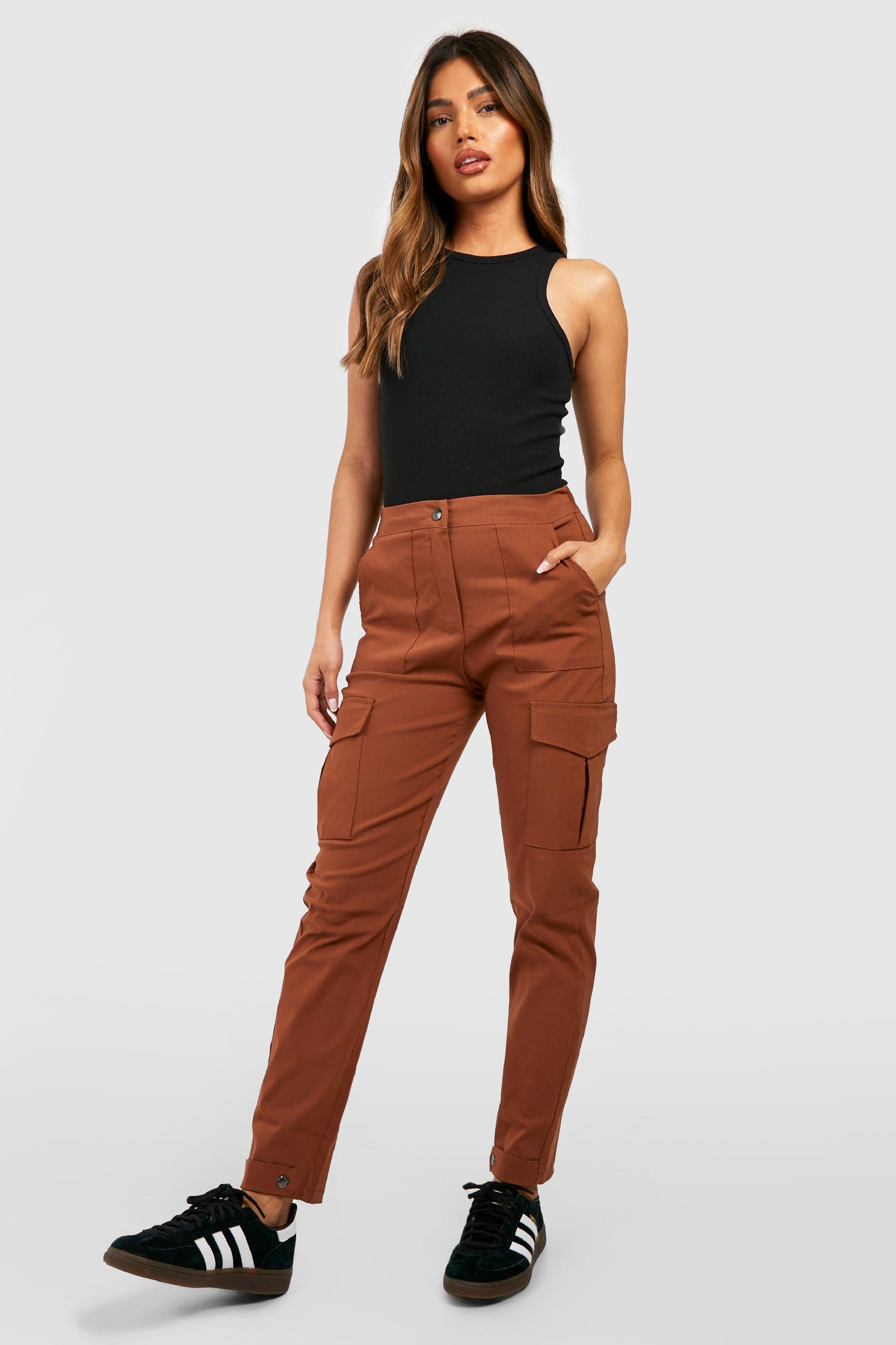 Womens stretch hot sale cargo trousers