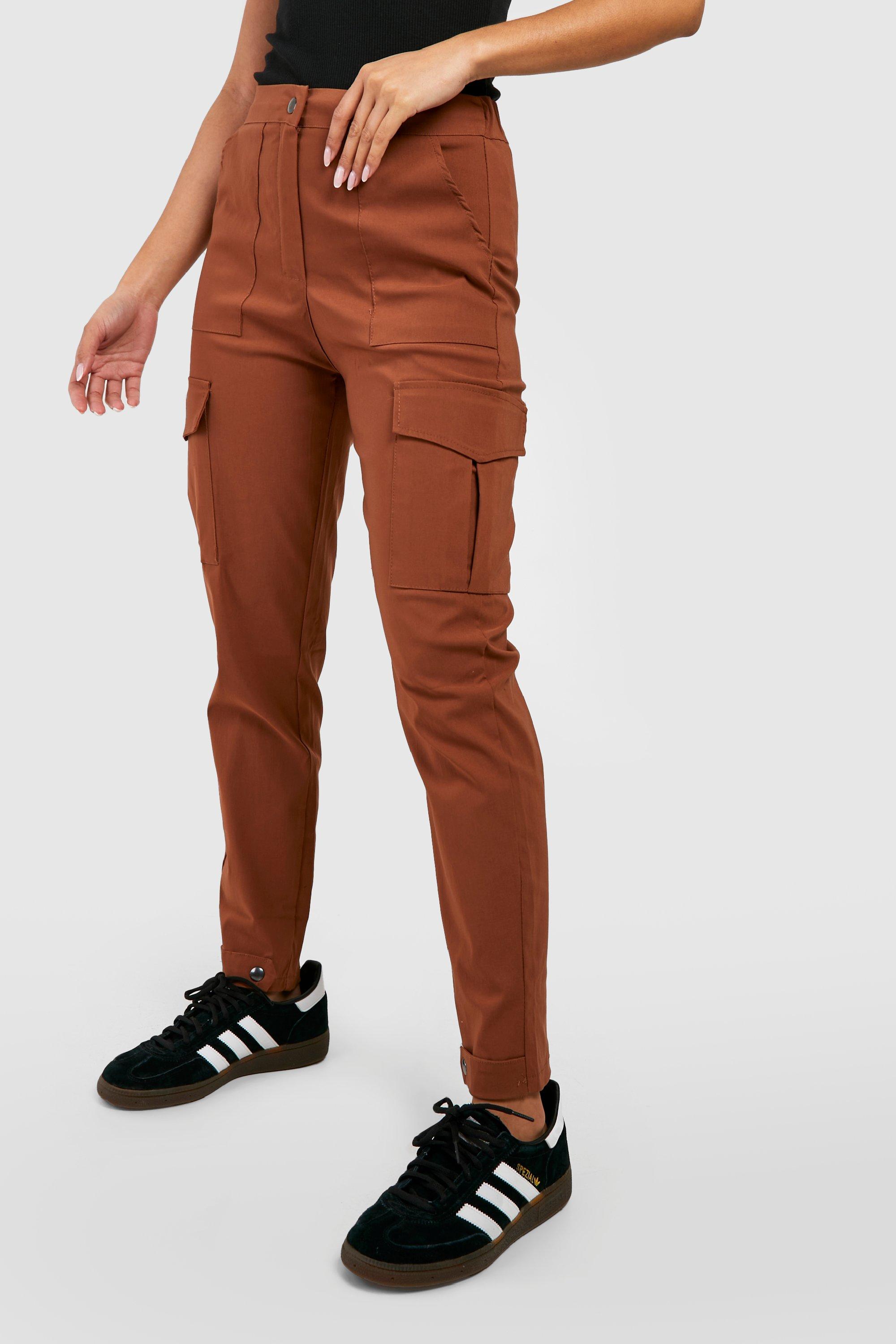 Women's stretch best sale woven cargo joggers