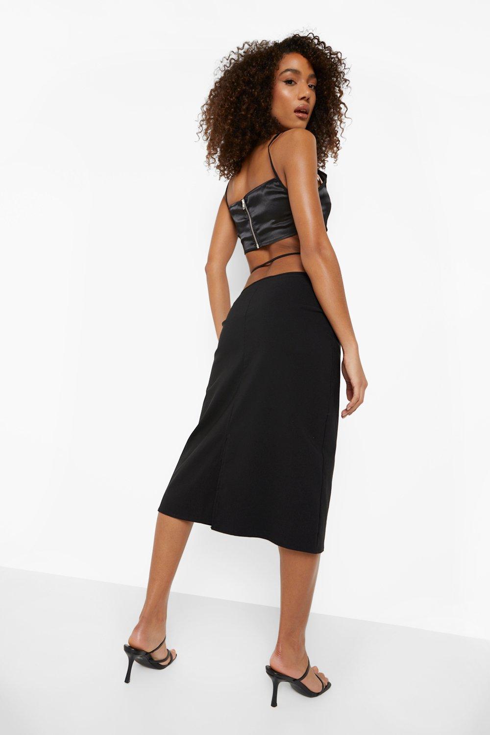 【THE MOZZ】Bepu midi skirt Micol Printed Midi Skirt | GUESS Factory