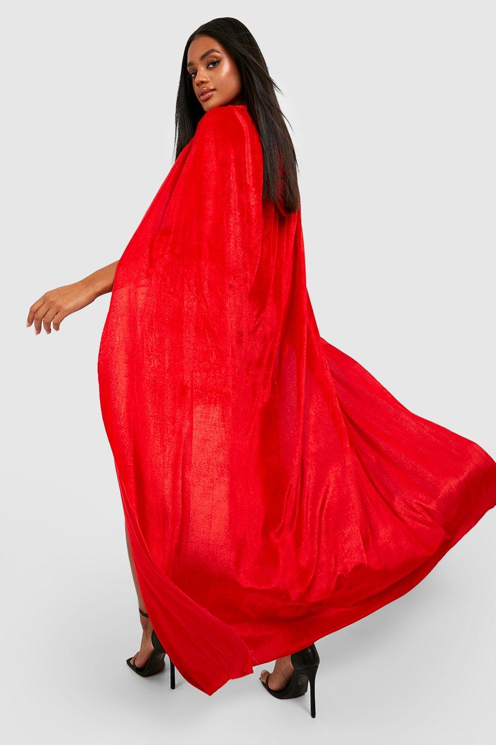 Red clearance hooded dress