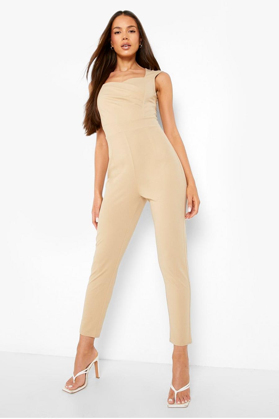 Stone Sweetheart Ruched Tailored Jumpsuit image number 1