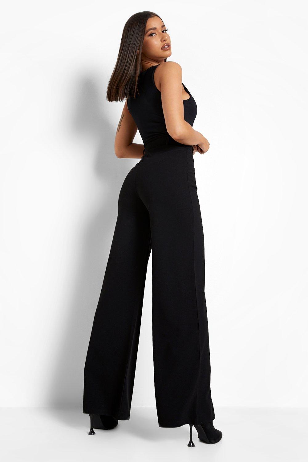 Belted Wide Leg Palazzo Jeans