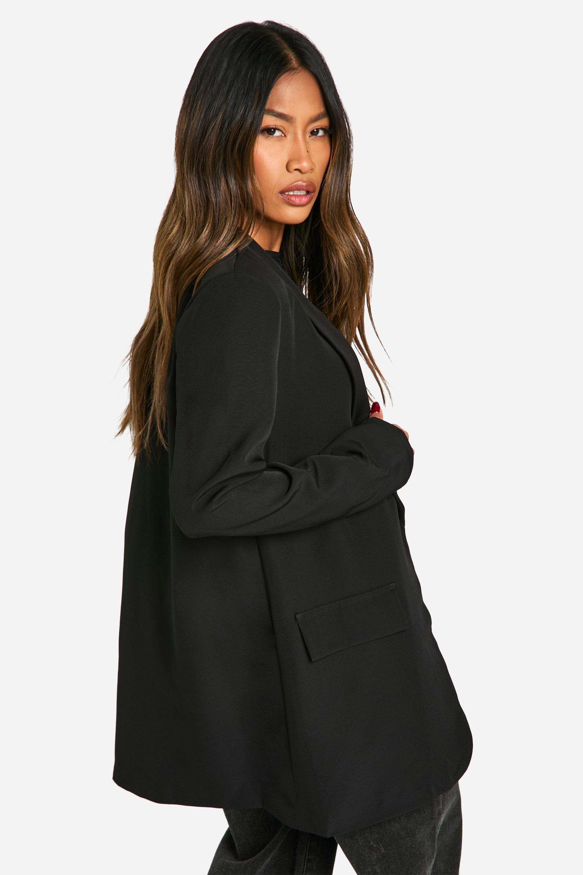 Oversized black hot sale blazer dress