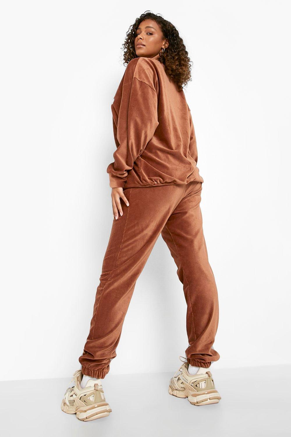 Women s Oversized Cord Sweater Tracksuit Boohoo UK