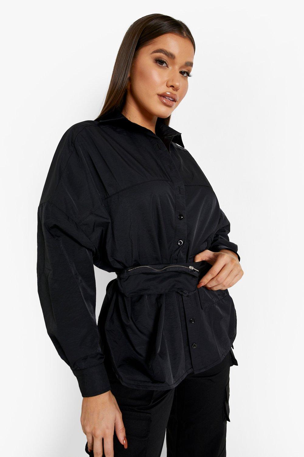 oversized shirt with belt