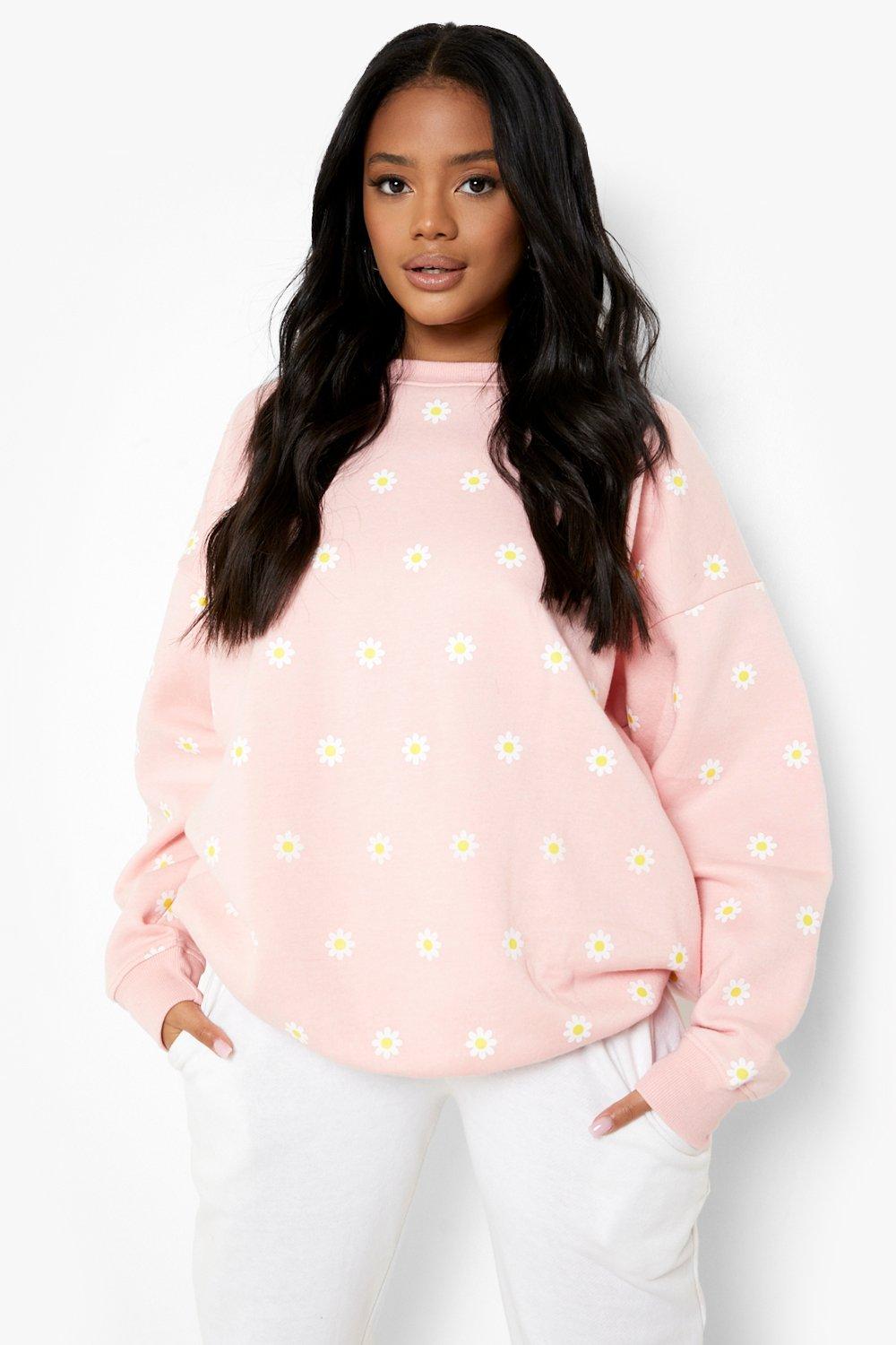 Daisy best sale print sweatshirt