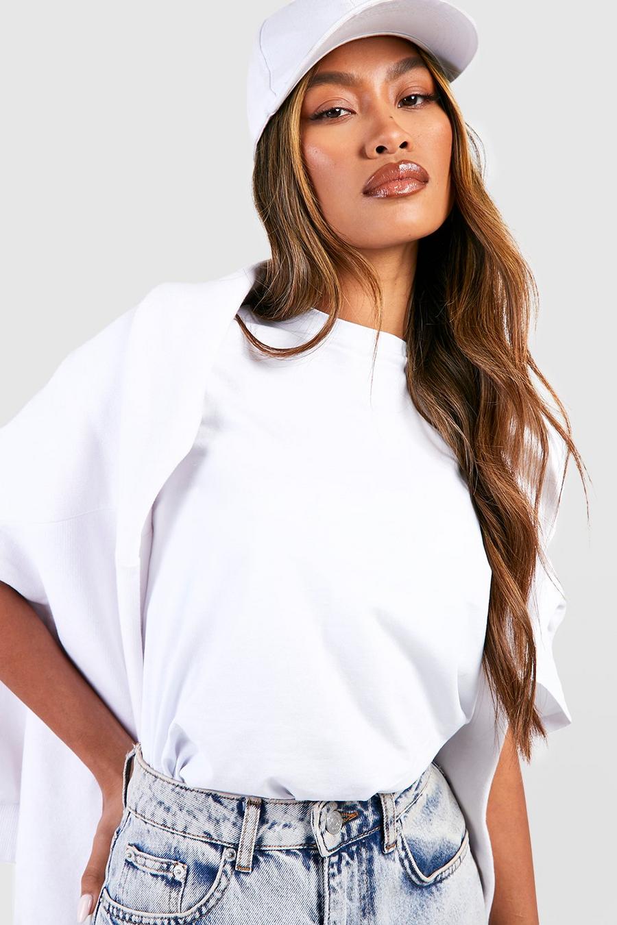 T-shirt oversize basique, White blanc