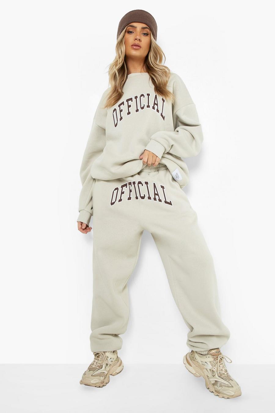 Stone Official Applique Sweater Tracksuit image number 1