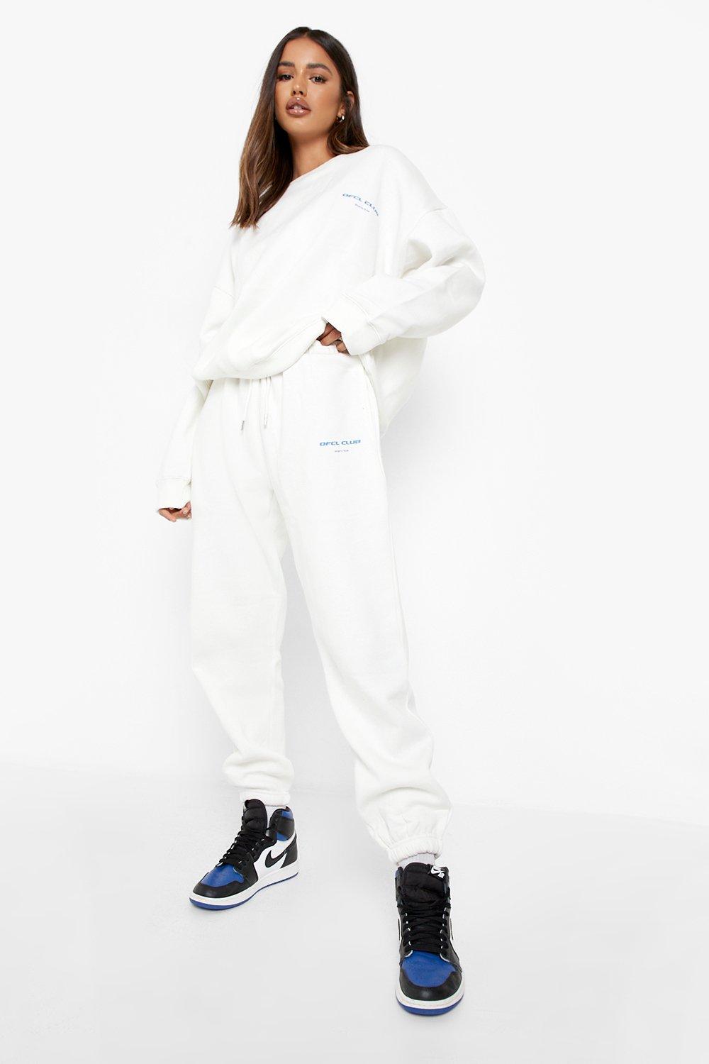 White jogging cheap suit womens