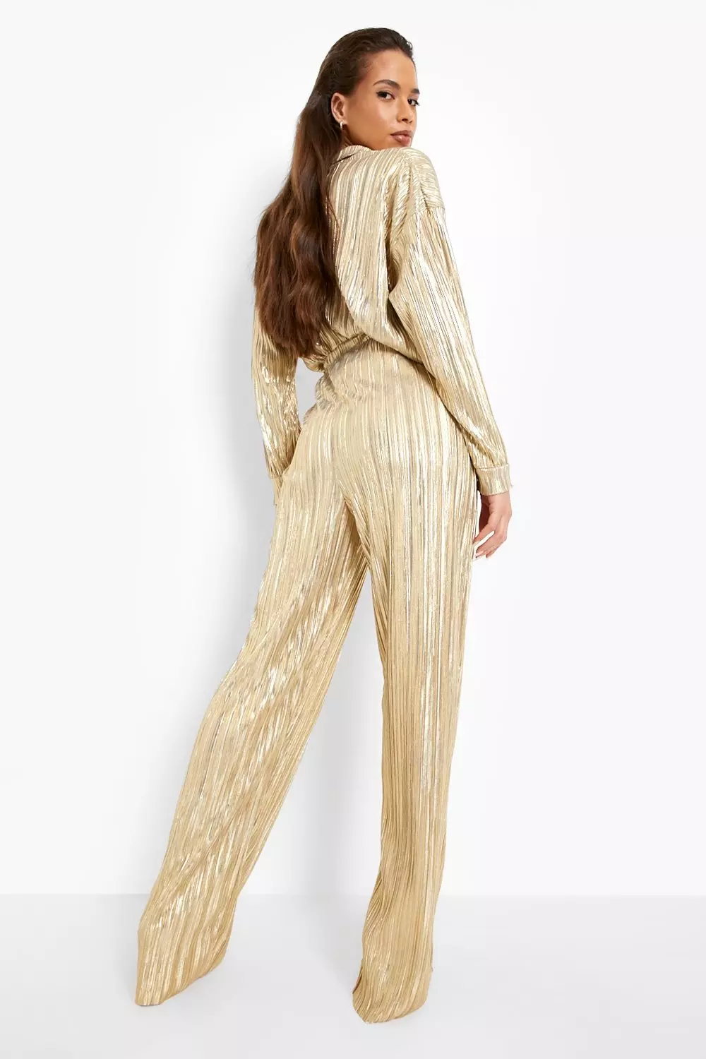 Gold best sale glitter trousers