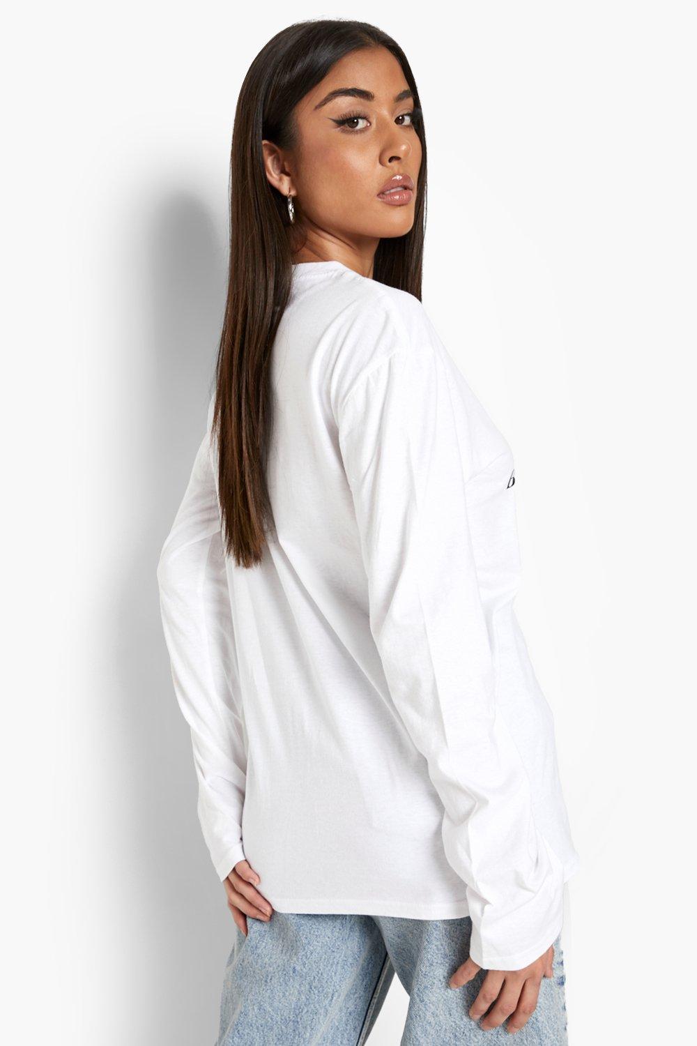 Beverly Long Sleeve Top White