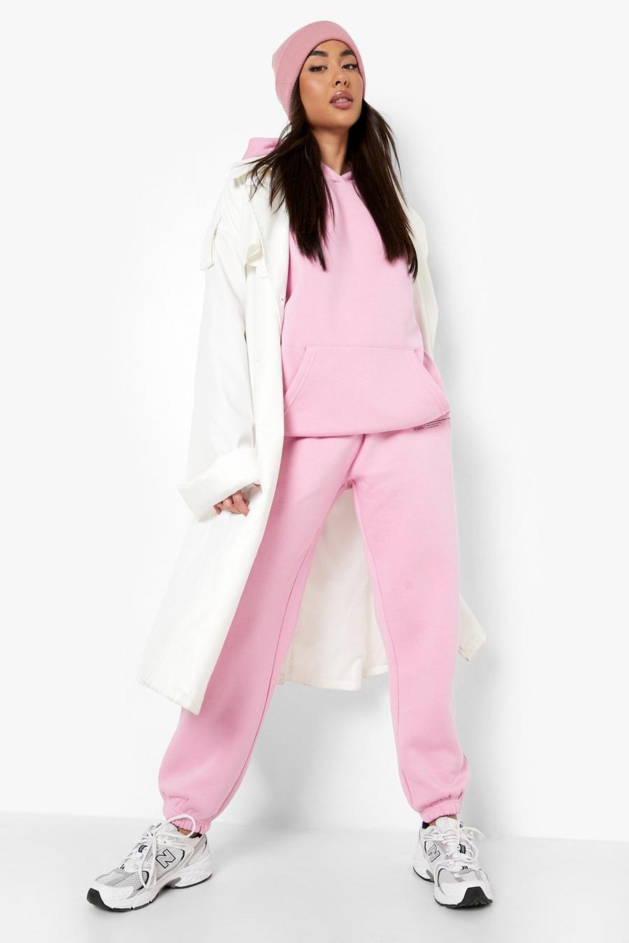 Light pink Official Text Hooded Tracksuit image number 1