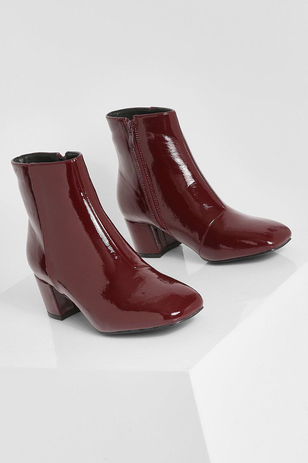 Burgundy shoe boots uk sale