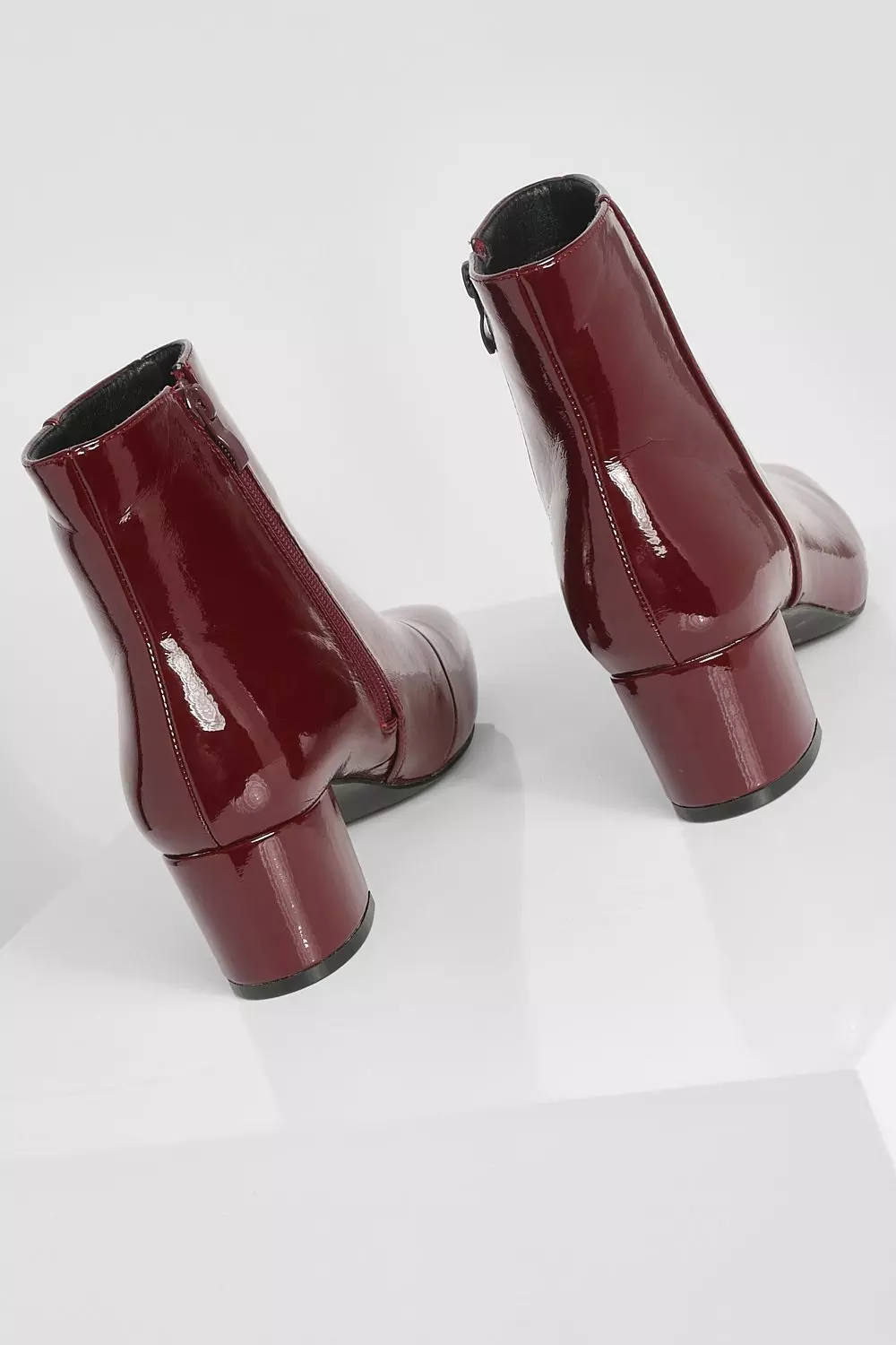 Wide fit clearance burgundy boots