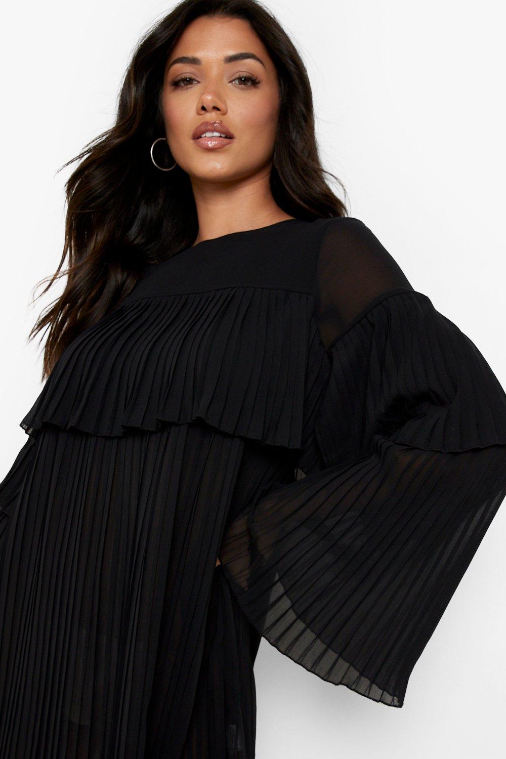 Missguided pleated shop smock dress