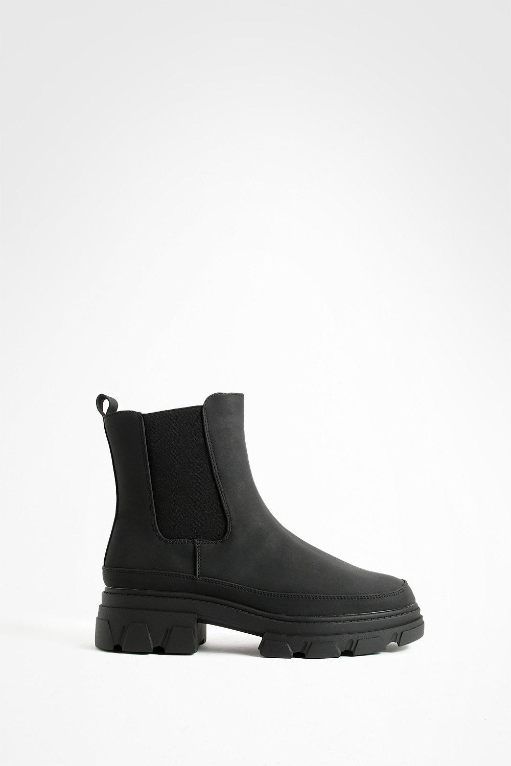 Boohoo chunky chelsea hot sale boots