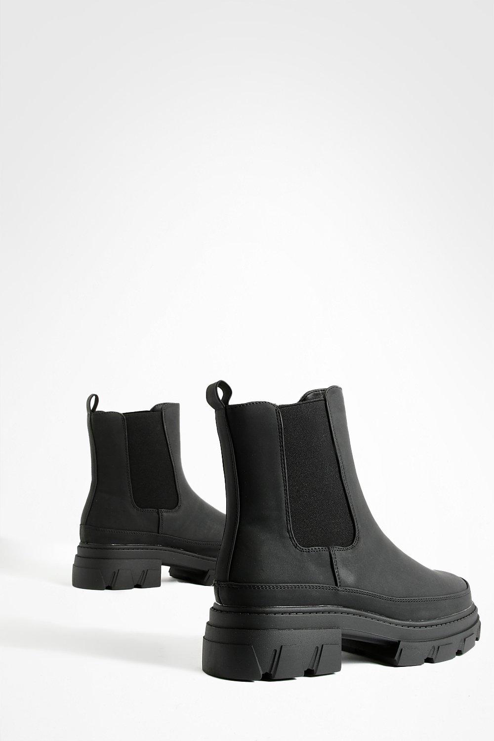 Boohoo chunky chelsea outlet boots