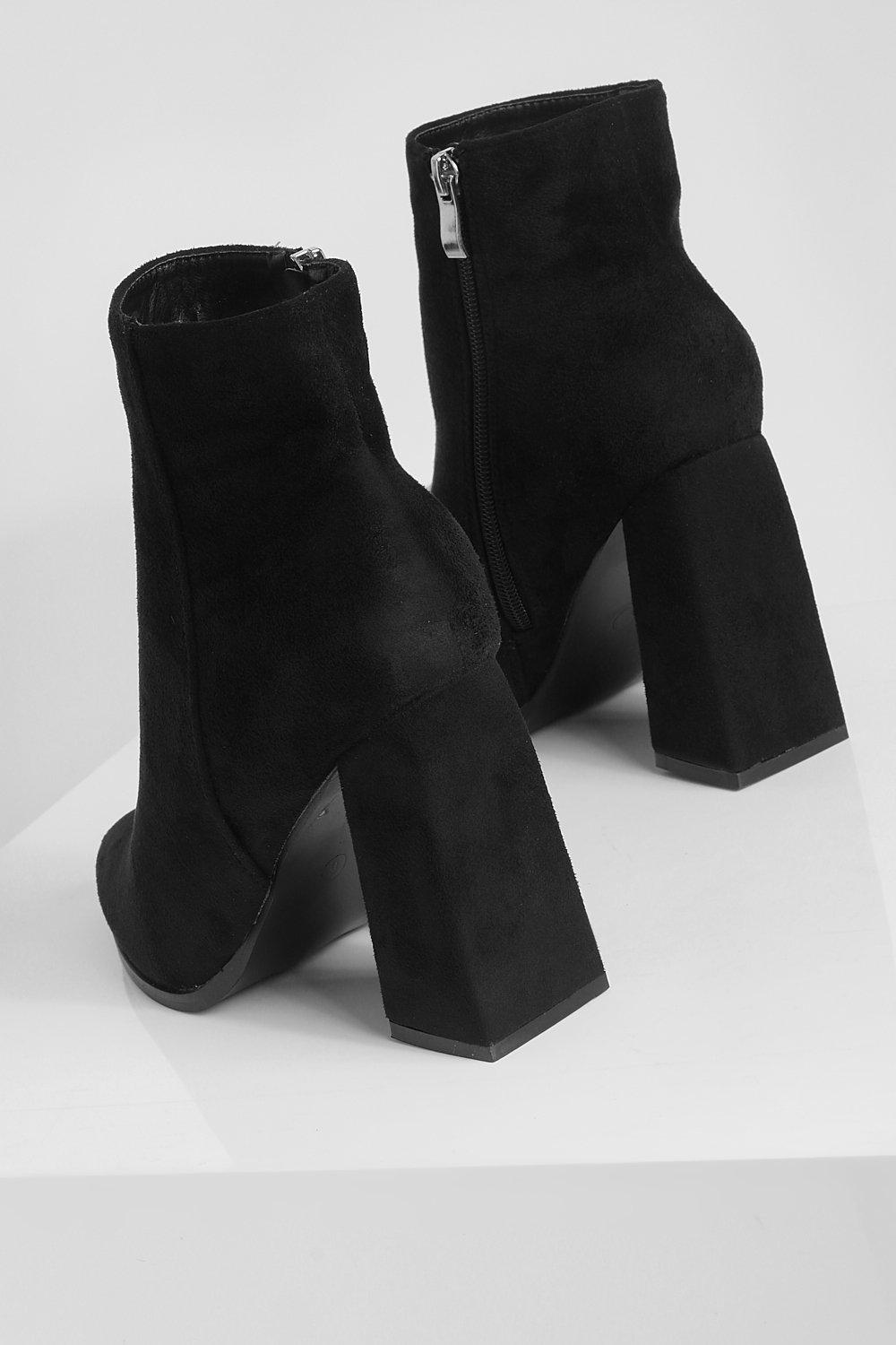 Behati black faux suede ankle boots online