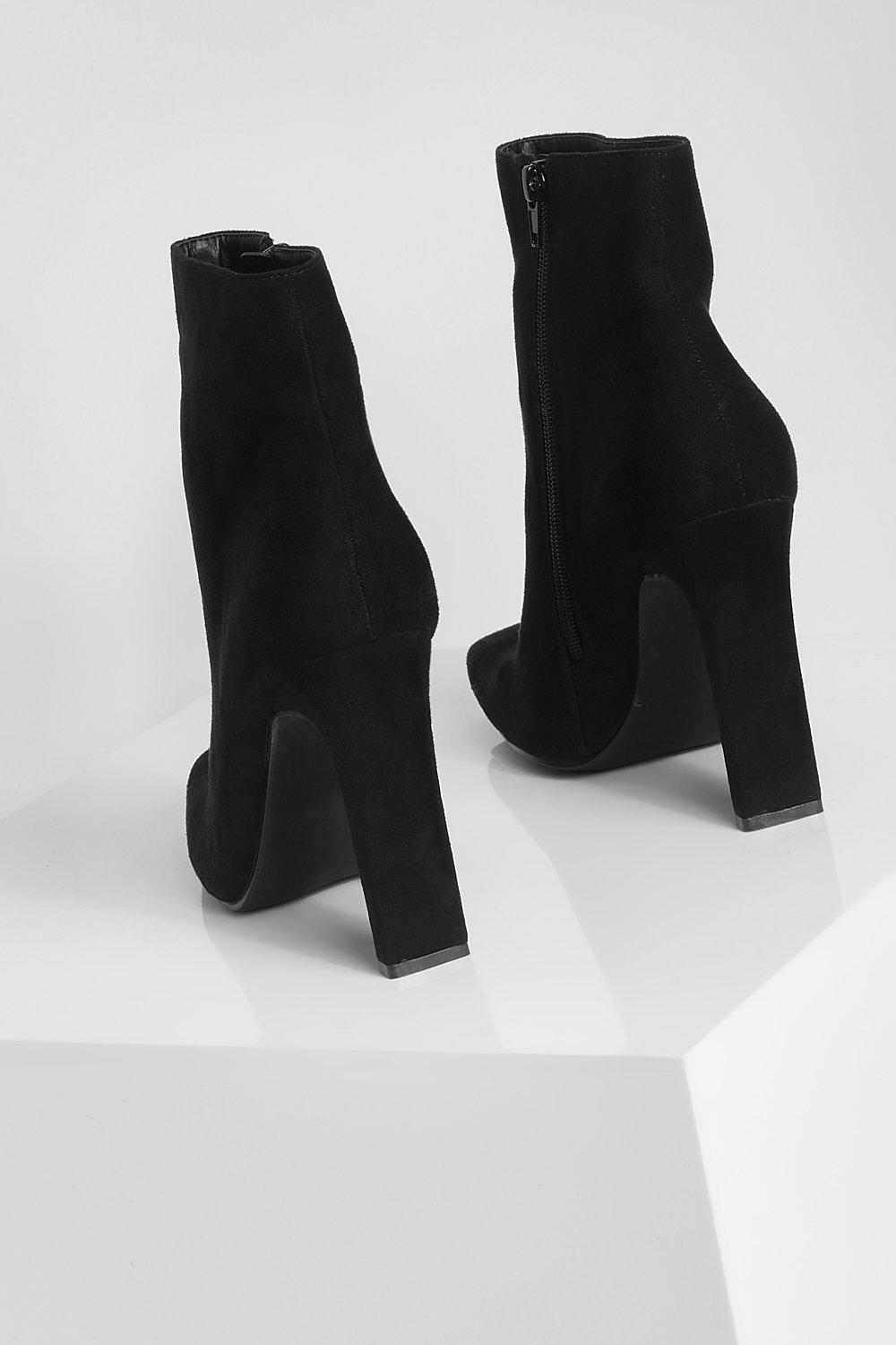 skinny square toe boots