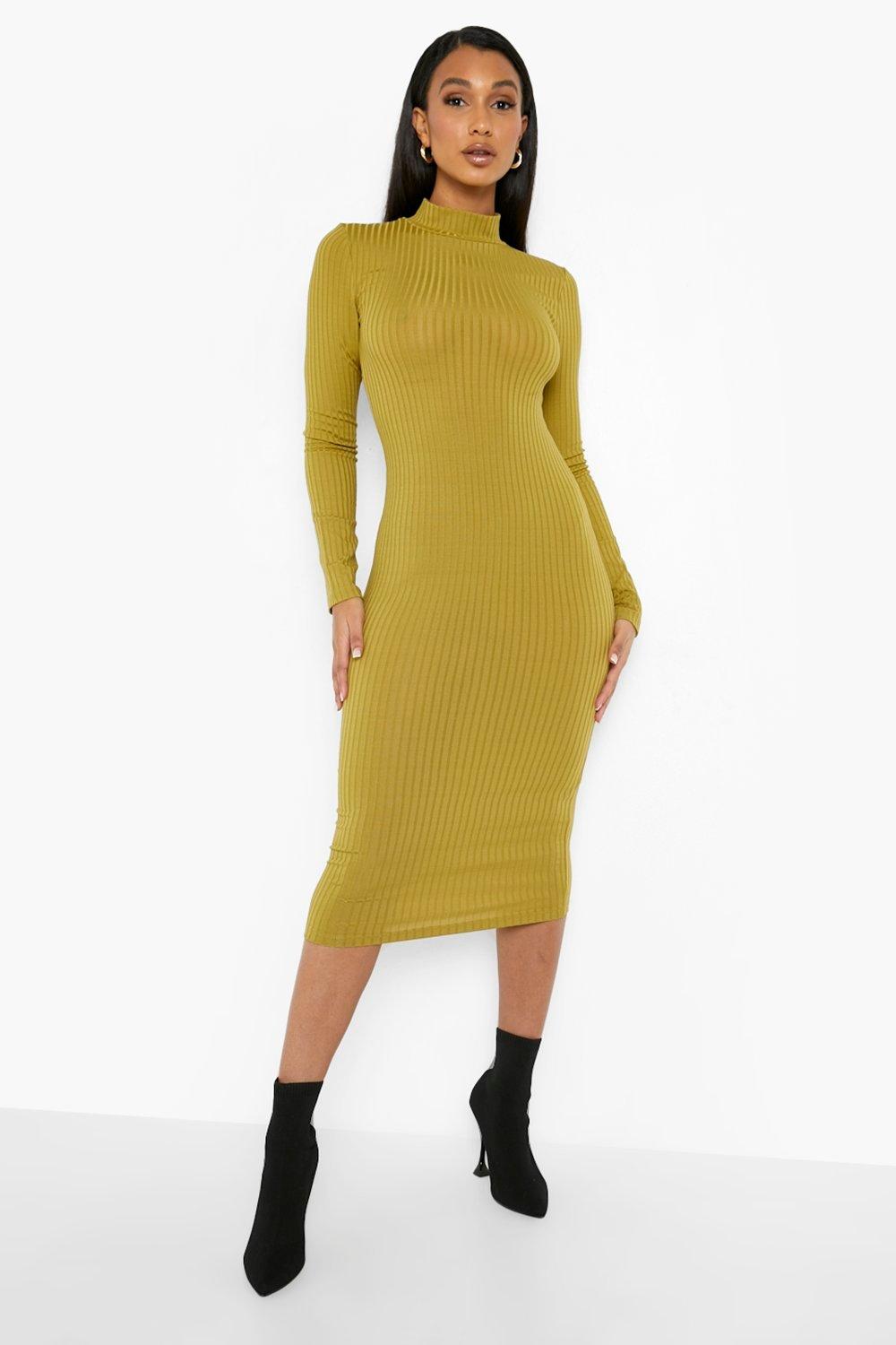 high turtleneck dress