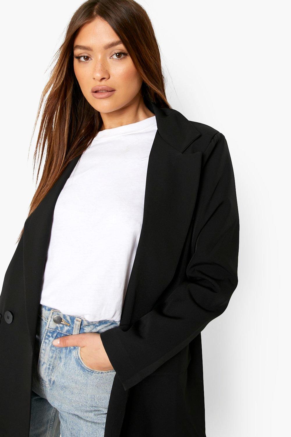 Grey Longline Blazer Coats Jackets PrettyLittleThing, 42% OFF