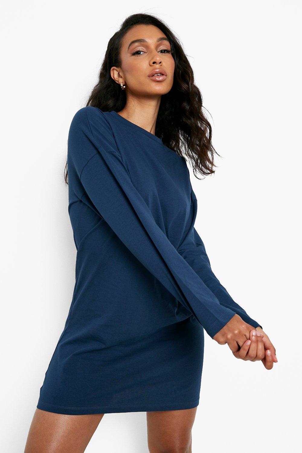 navy t shirt dress uk