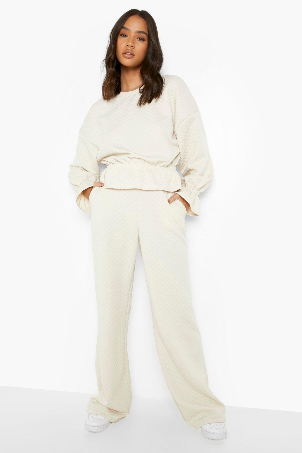 Fame tracksuit and joggers Beige XL WOMEN FASHION Trousers Wide-leg discount 75% 