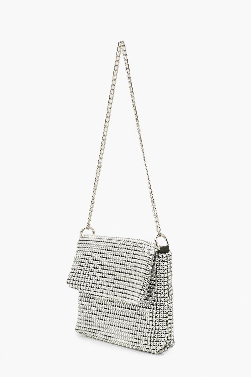 Silver hot sale embellished bag