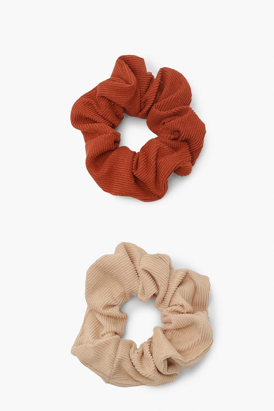 Brown Scrunchies i manchester (2-pack) image number 1