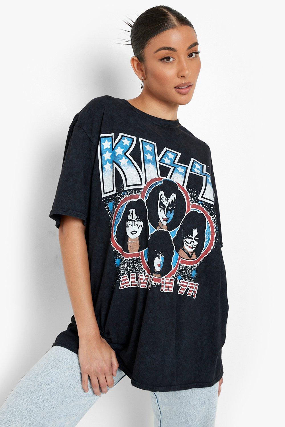 Camisetas de discount kiss para mujer