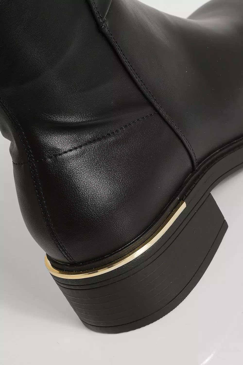 Wide Fit Over The Knee Panel Detail Boots