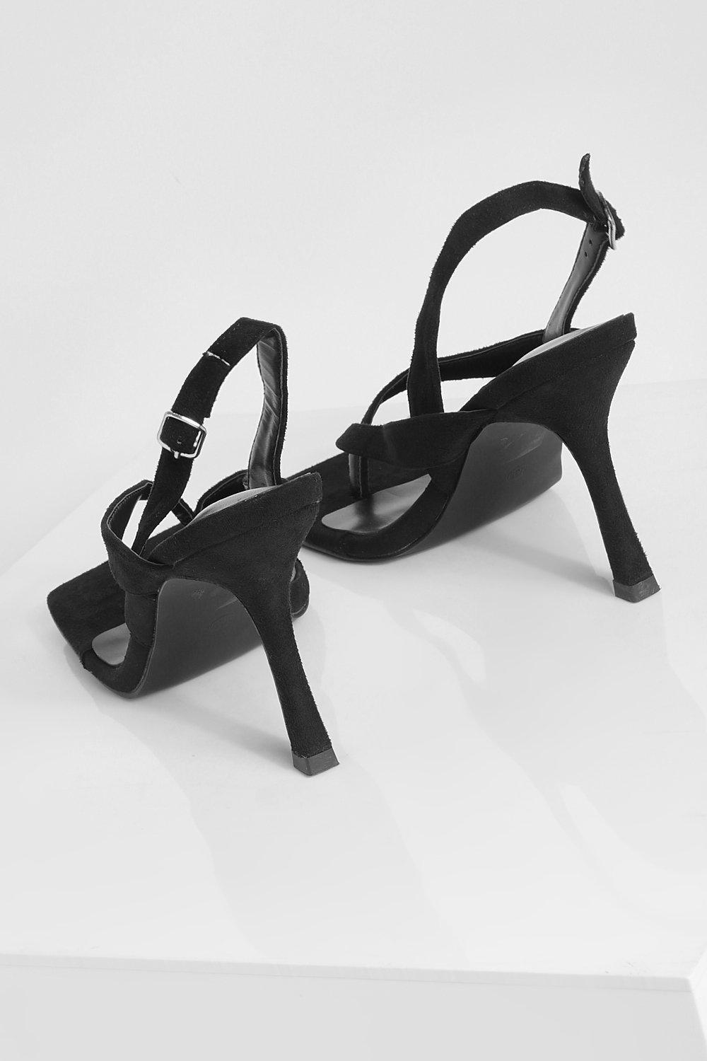 eckige sandalen mit absatz
