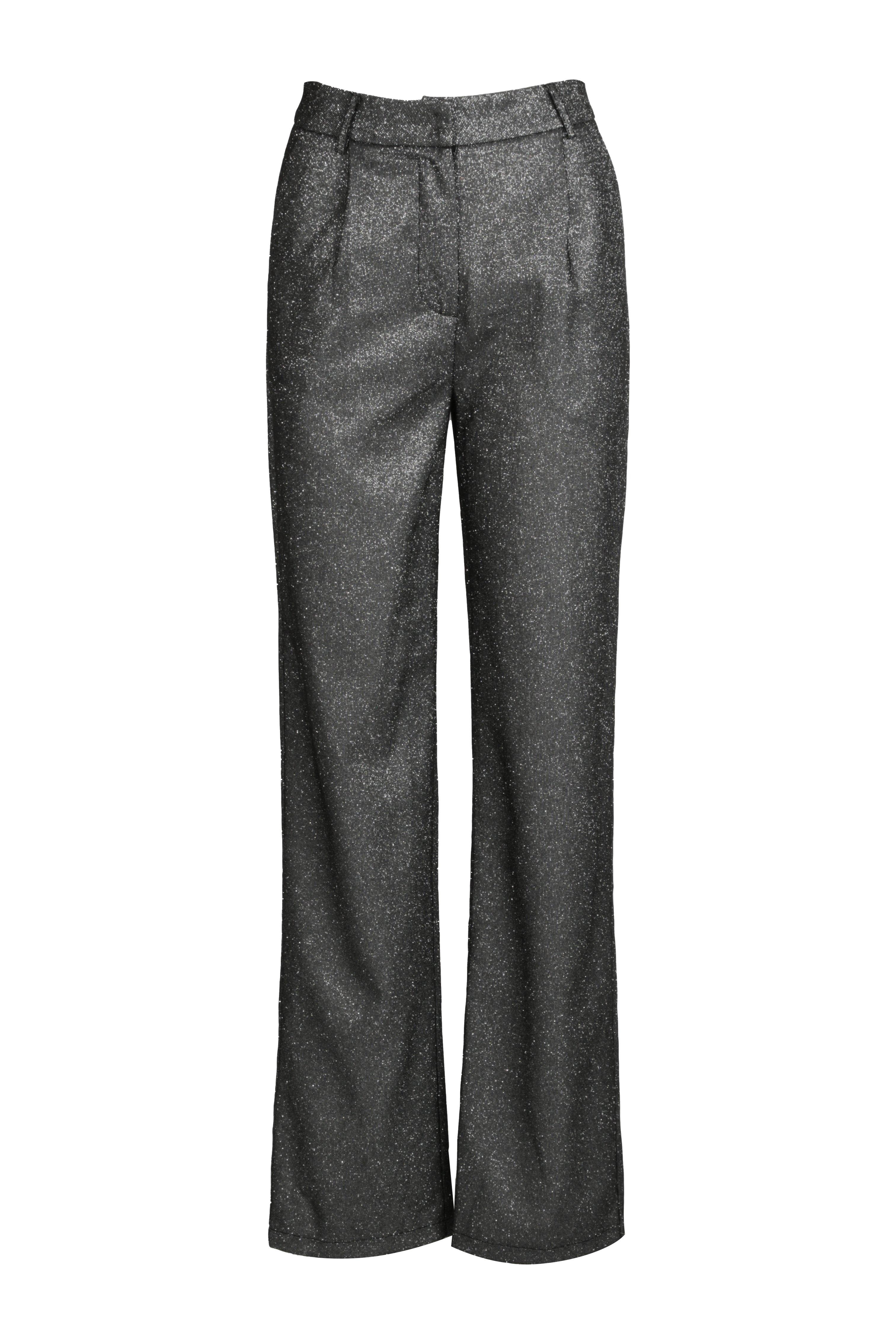 Glitter Blazer & Wide Leg Trouser Suit Set