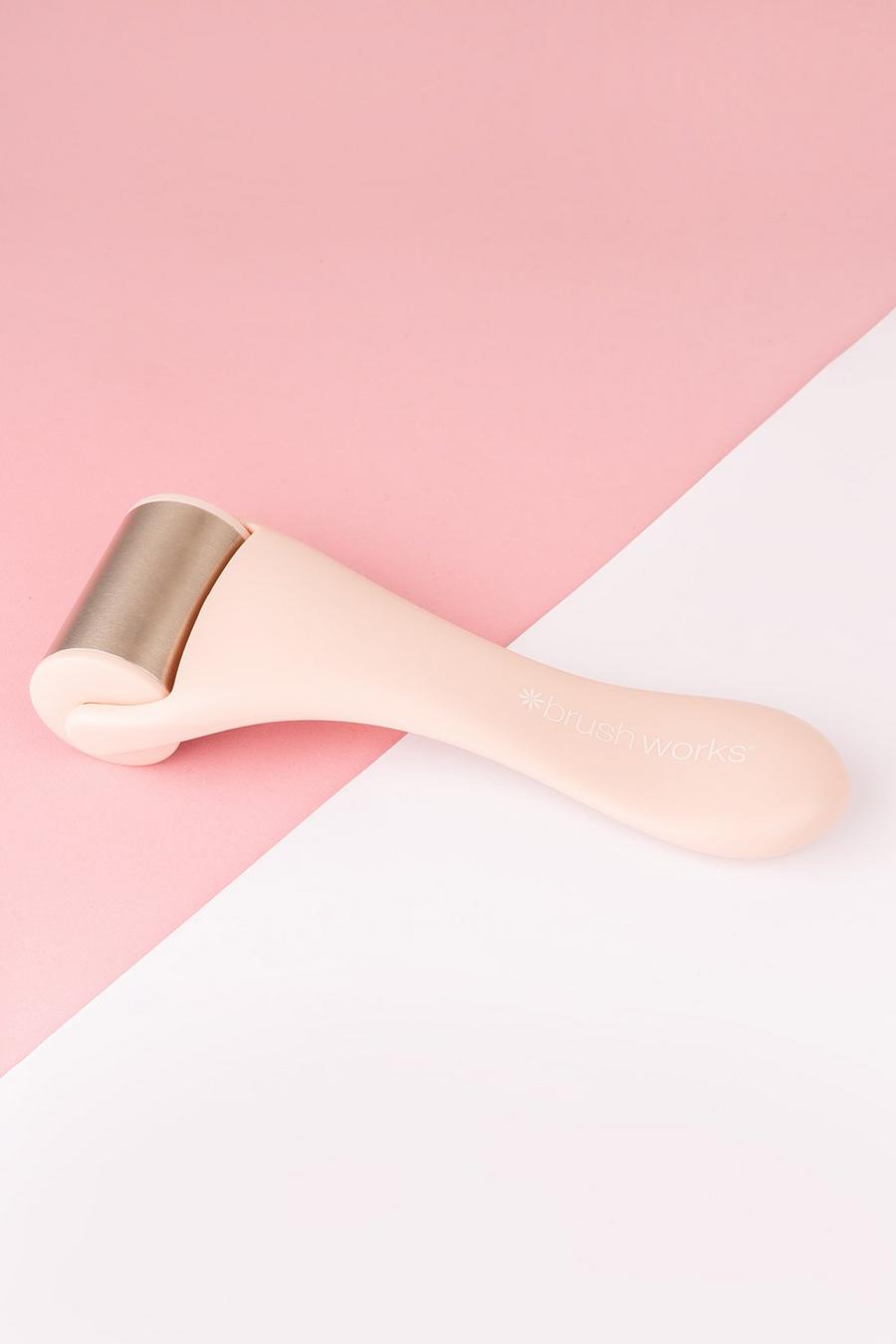 Baby pink BRUSHWORKS ICE FACIAL ROLLER