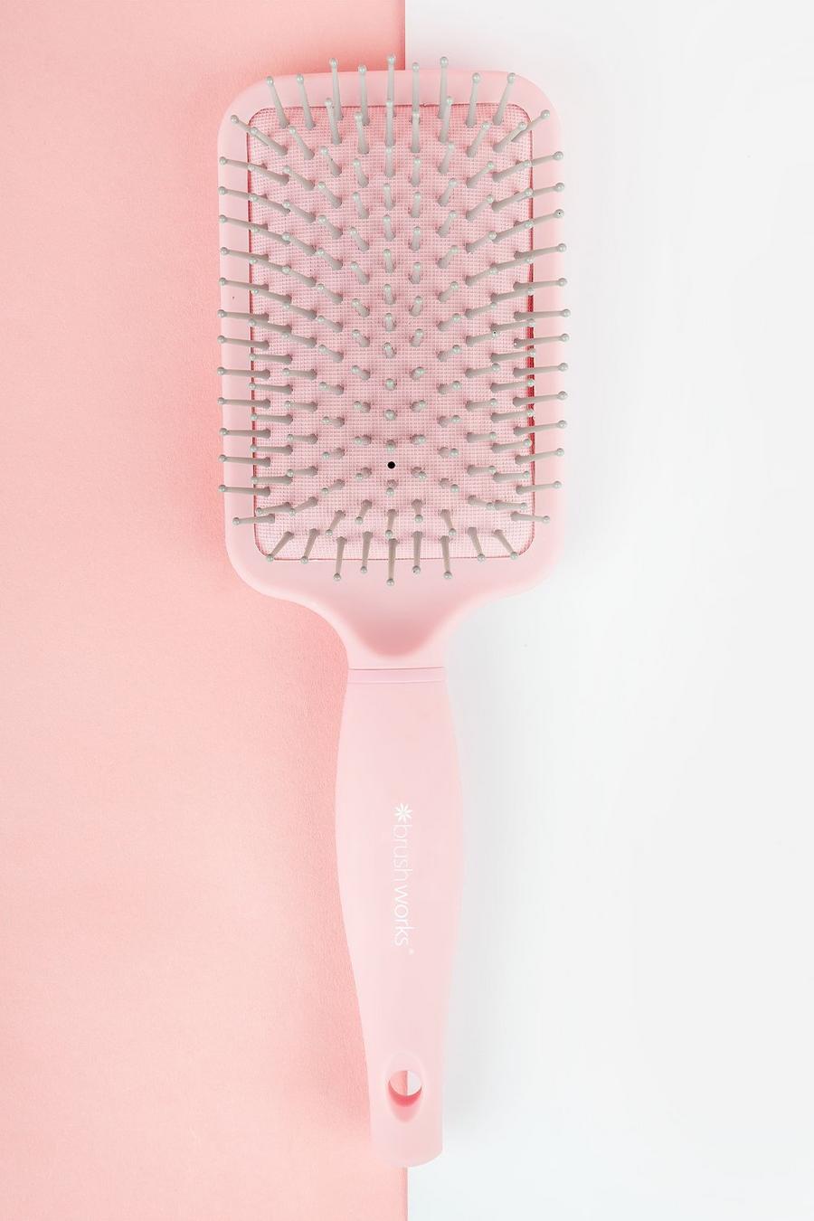 Eckige Brushworks Haarbürste, Baby pink