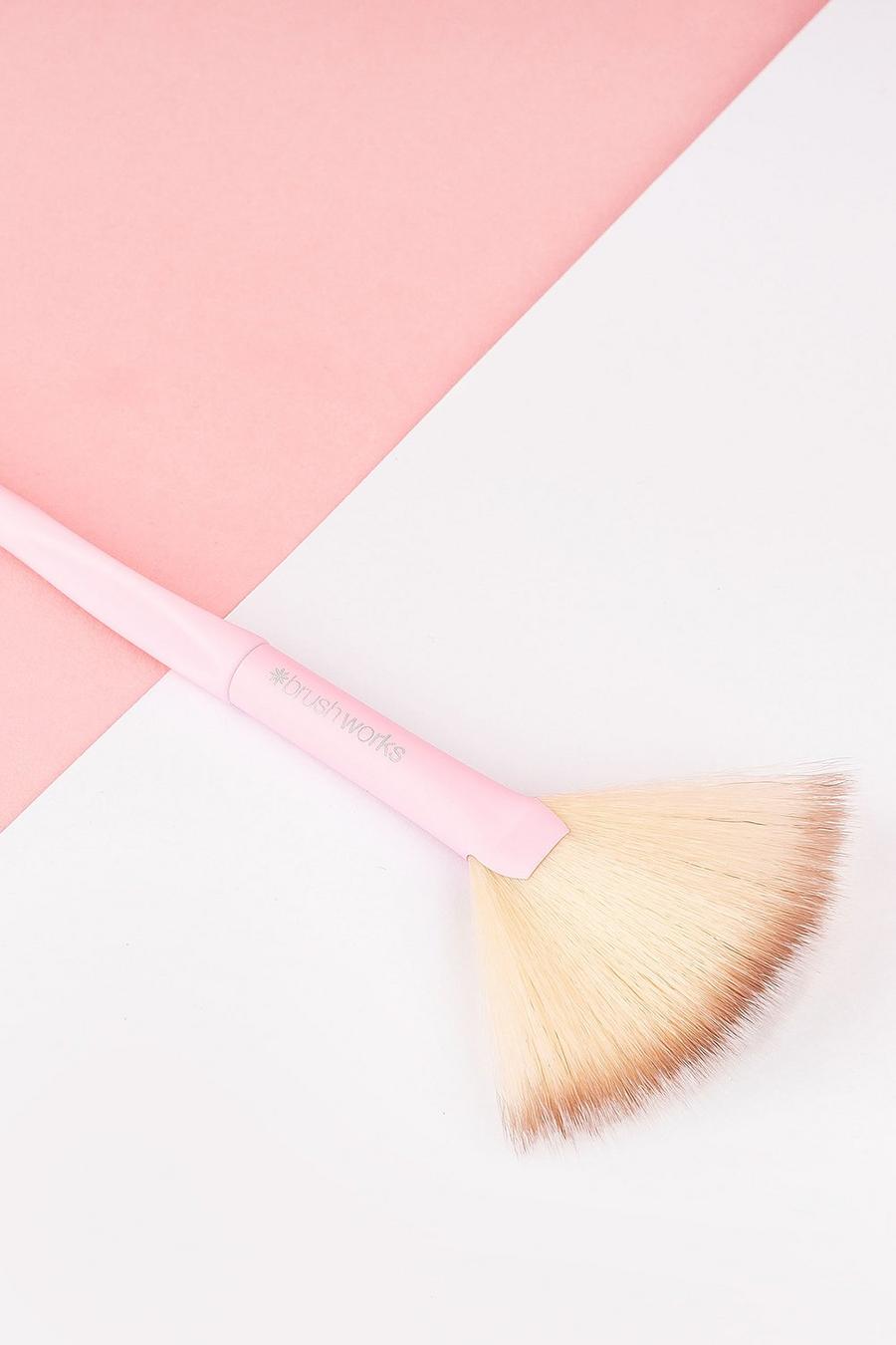 Baby pink Brushworks Hd Fan Brush
