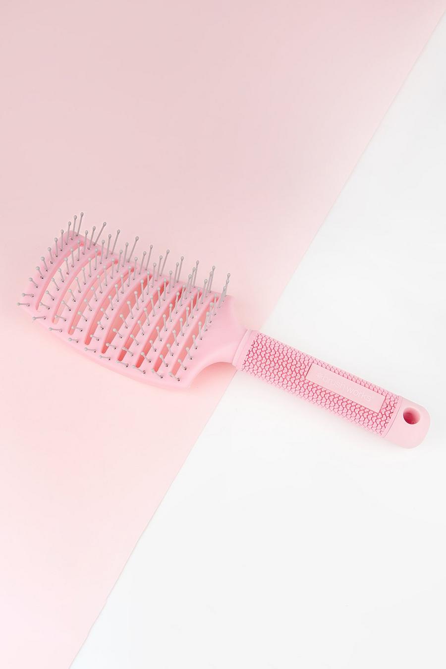 Baby pink Brushworks Blow Dry Paddle Brush image number 1