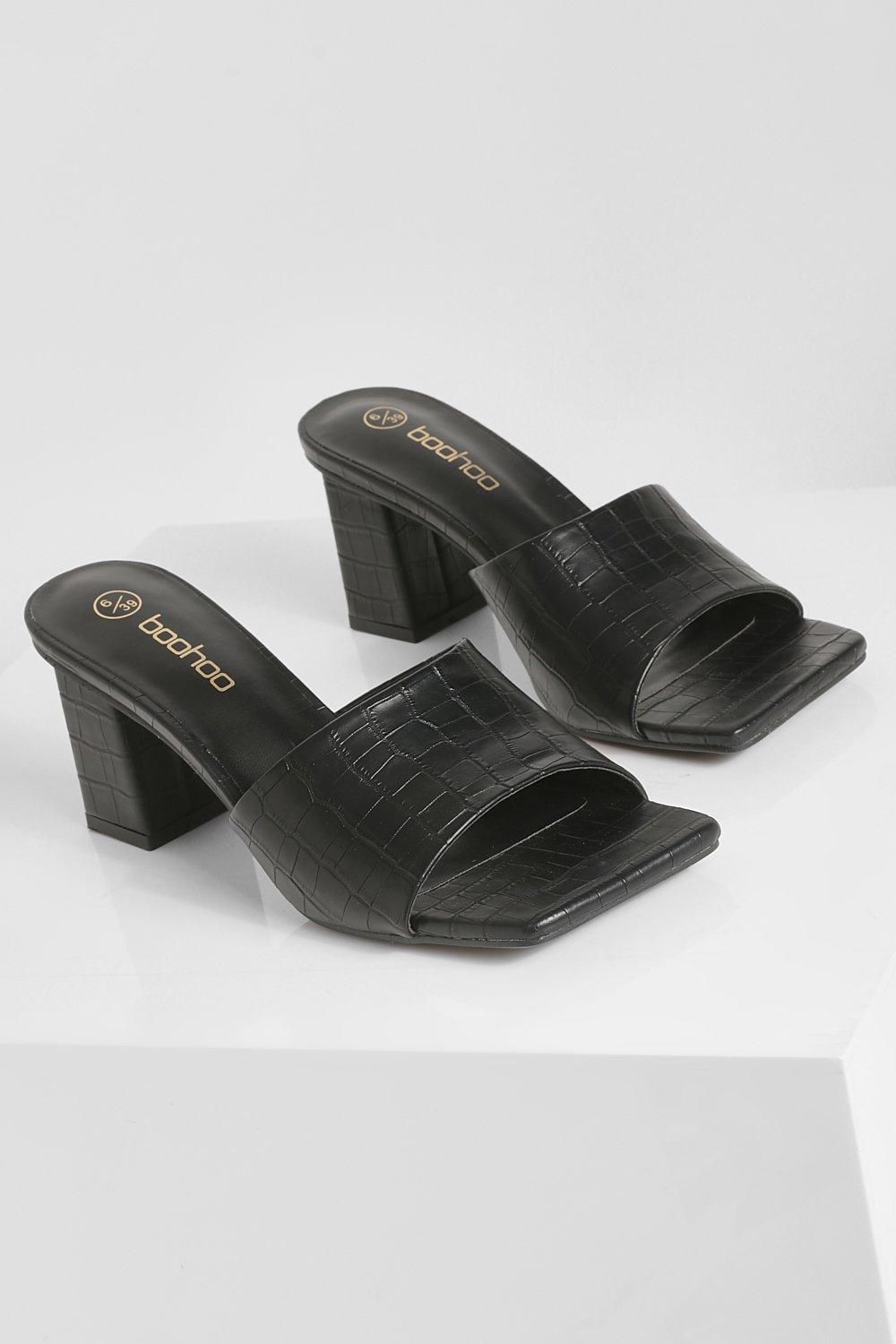 Mid heel mule on sale sandals