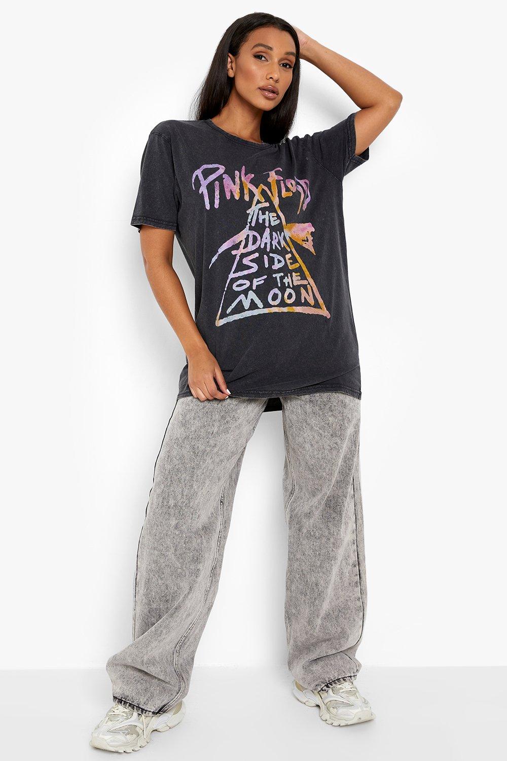 pink floyd acid wash shirt
