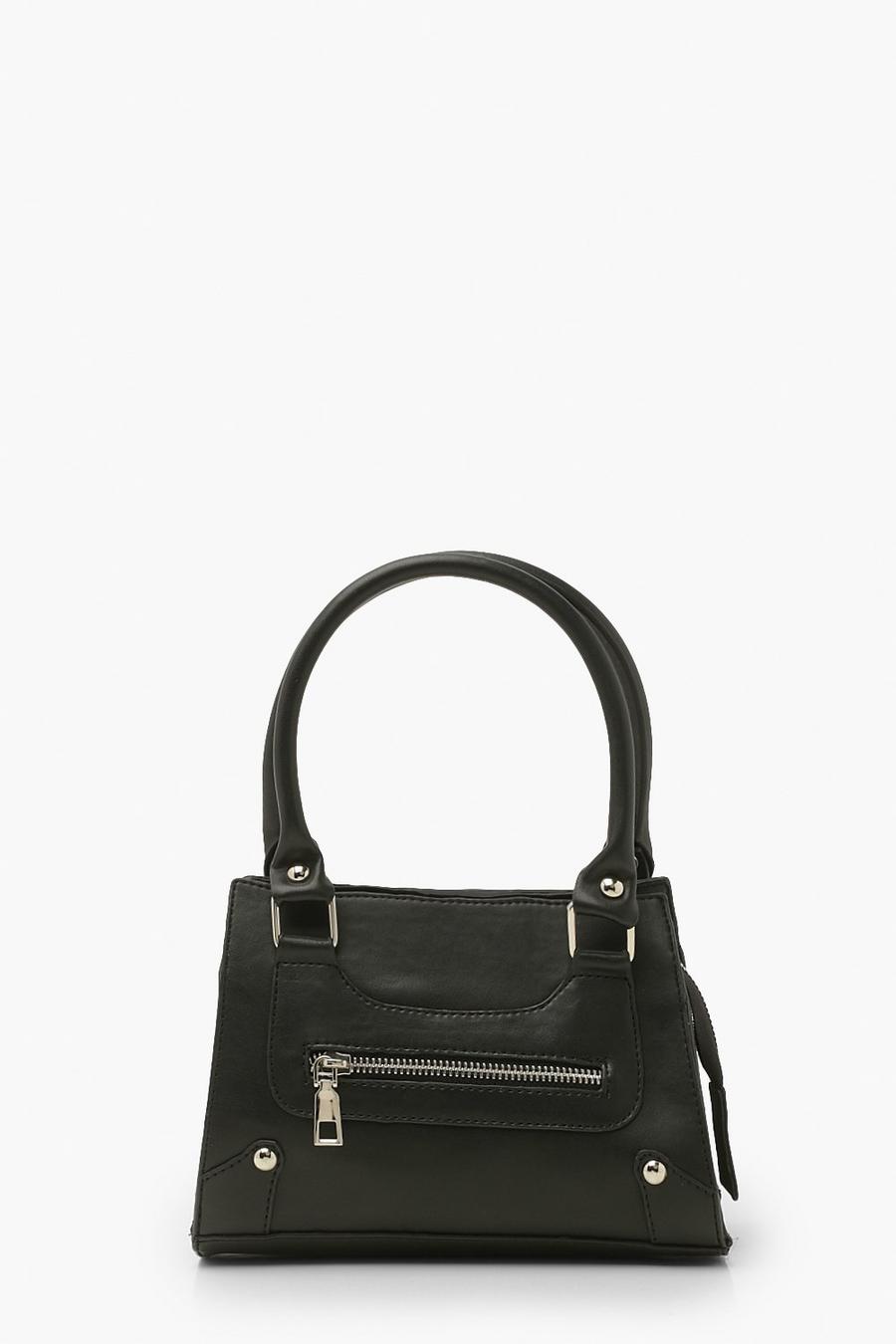 Black Mini Zip Through Grab Bag image number 1
