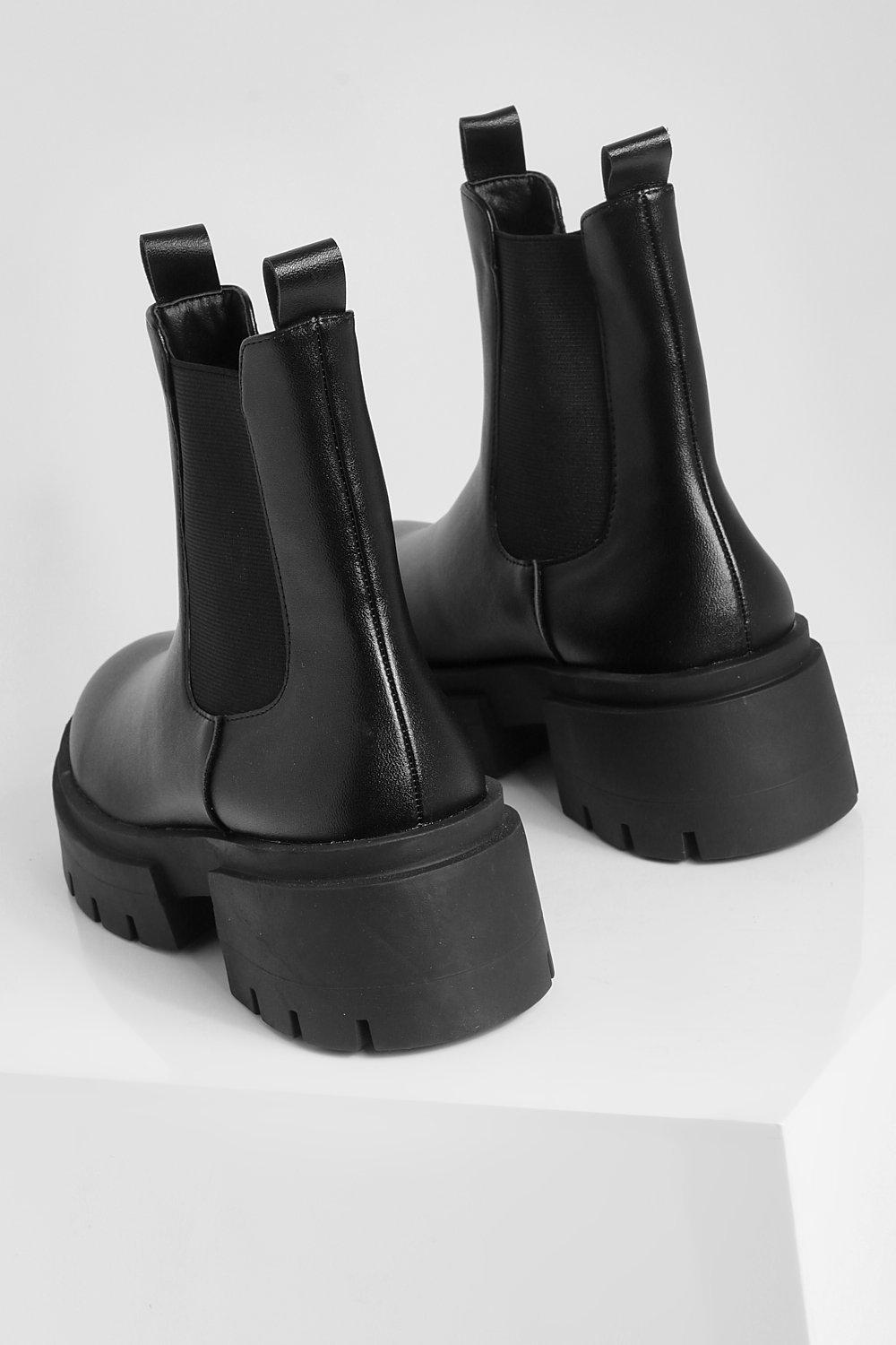 Boohoo chunky chelsea fashion boots