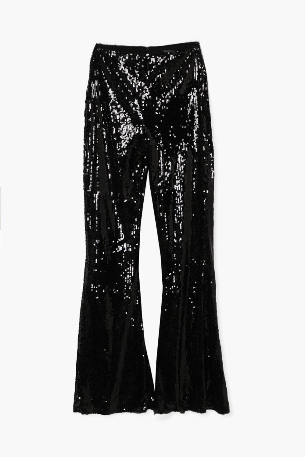 Heaven Sent Black Aztec Sequin Fit And Flare Trousers – Club L London - USA