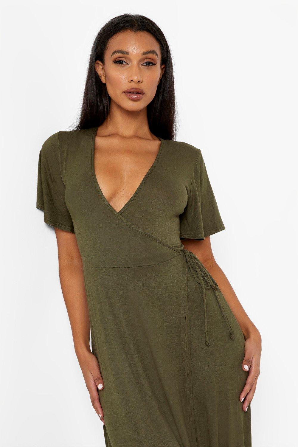 Basic best sale wrap dress