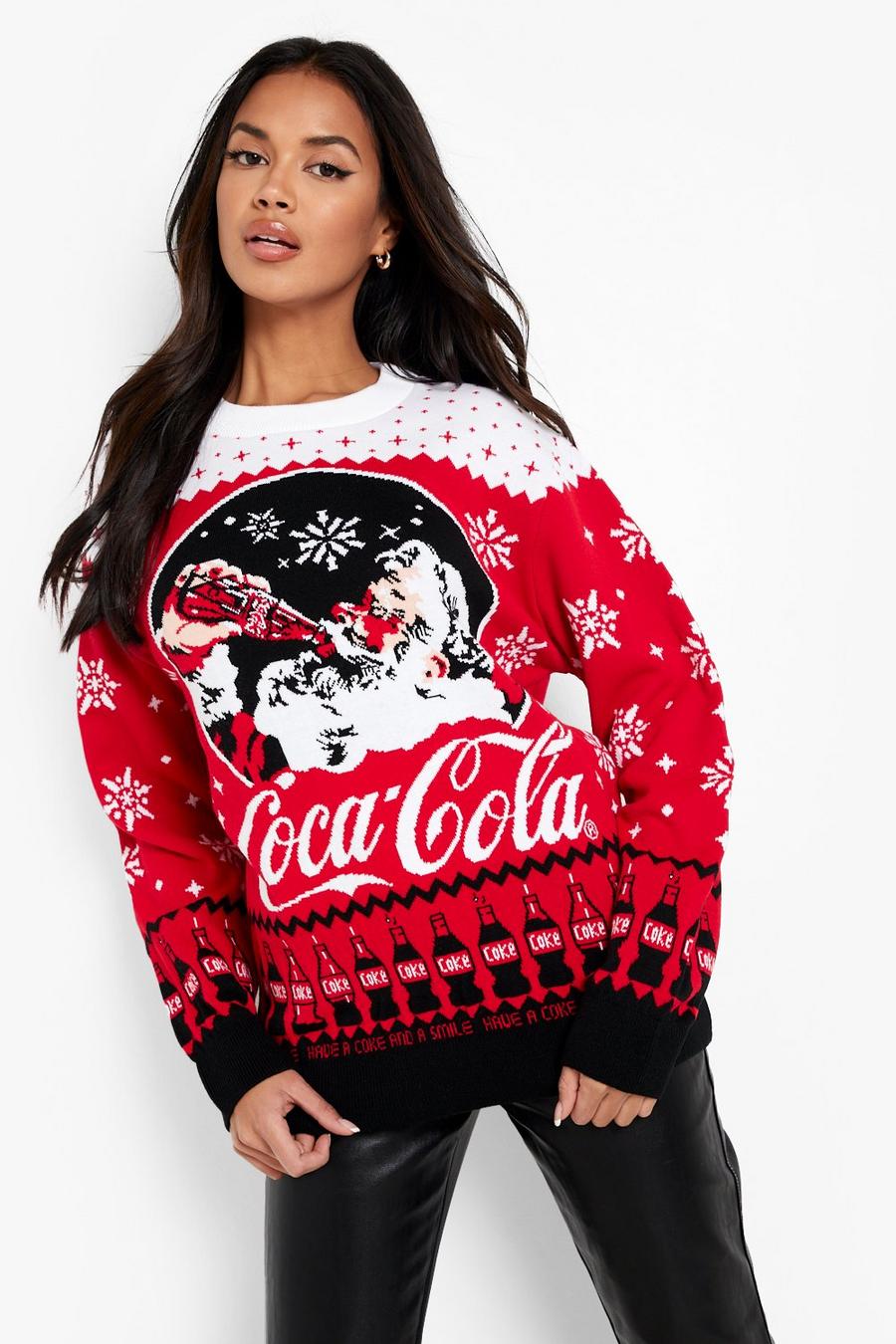 Red Coca-Cola License Christmas Sweater image number 1